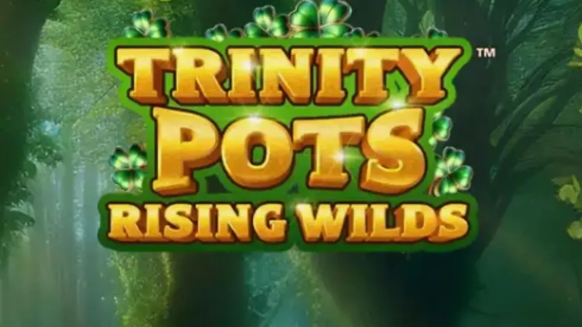 Tampilan visual slot Trinity Pots Rising Wilds dengan tema Irlandia yang ceria